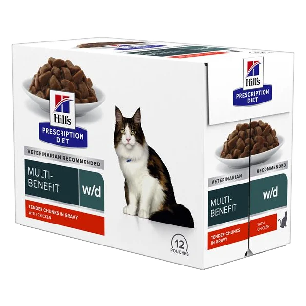 HILLS PD Fe Adult w/d DIABETES&WEIGHT LOSS Chicken Kapsička 12 x 85 g