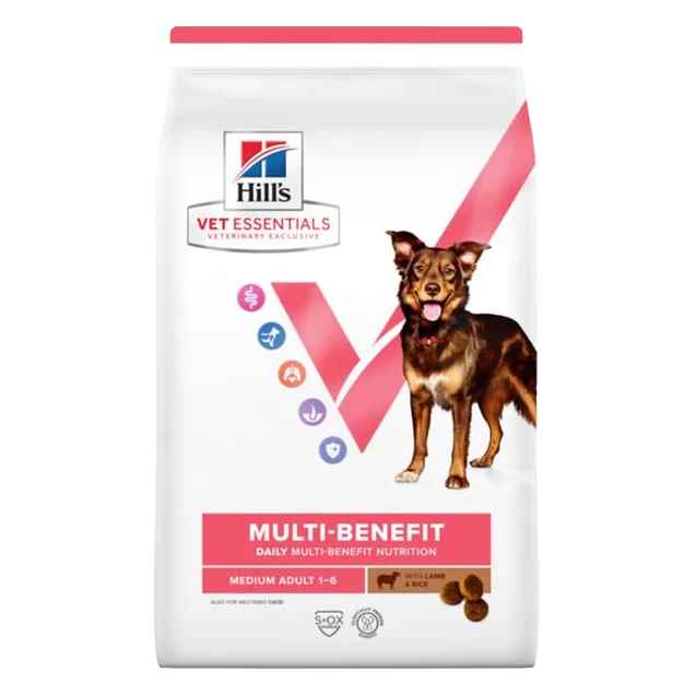 HILLS VE Canine Multi Benefit Adult Medium Lamb & Rice 2 kg
