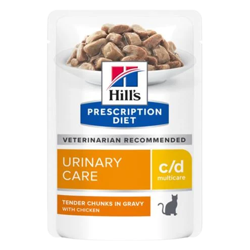 HILLS Diet Feline c/d Multicare KAPSIČKA chicken NEW 12x85 g