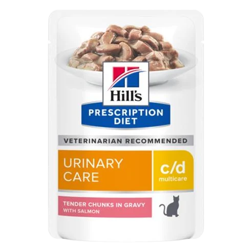 HILLS Diet Feline c/d Multicare KAPSIČKA losos 12x85 g