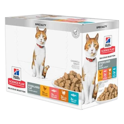 HILLS SP Fe Sterilized Young Adult Multipack KAPSIČKA NEW 1 bal./12x85 g