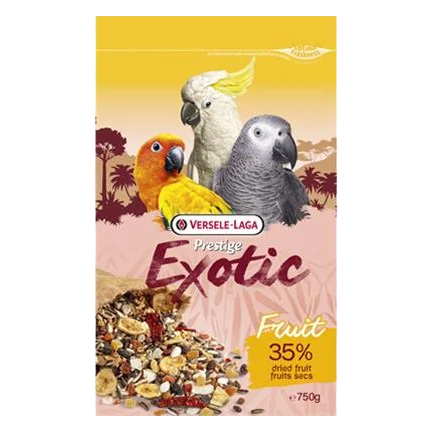 VL Prestige Premium Parrots Exotic Fruit Mix- zmes ovocia, obilovín a semien pre veľké papagáje 750 g