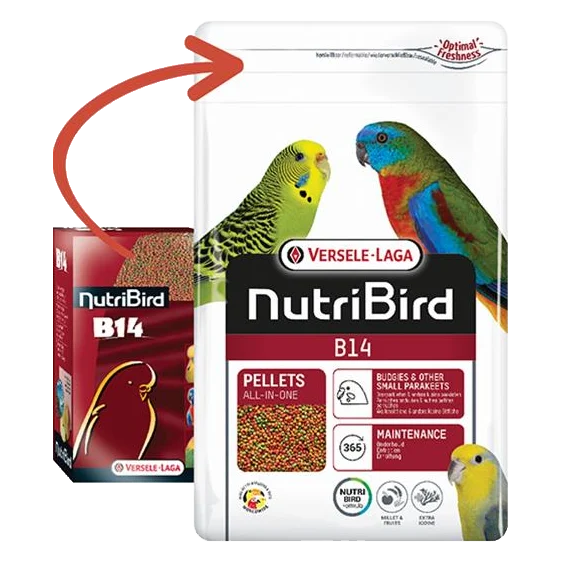 VL NutriBird B14- extrudy pre andulky, agapornisov, neofémy a papagáje na denné kŕmenie 3 kg