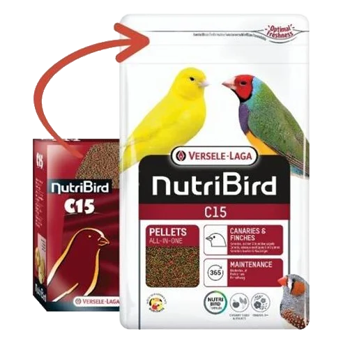 VL Orlux NutriBird C15- extrudy pre kanáriky a exoty na denné kŕmenie 1 kg