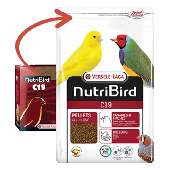 VL Orlux NutriBird C19- extrudy pre chov, preperovanie a zvýšené nároky kanárov a exotov 3 kg