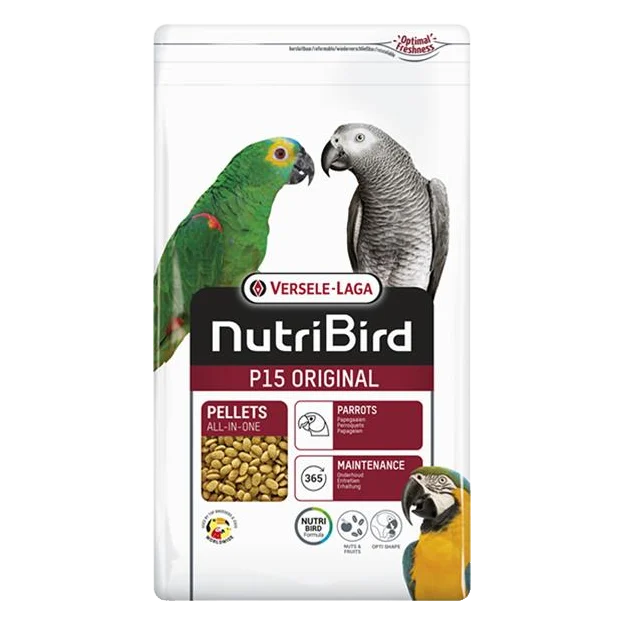 VL NutriBird P15 Original- extrudy pre veľké papagáje s tuzemským ovocím 1 kg