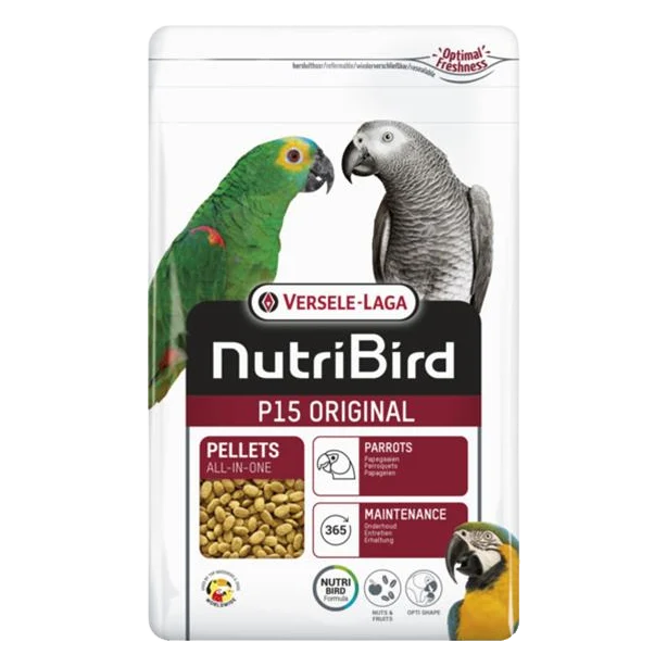 VL Orlux NutriBird P15 Original- extrudy pre veľké papagáje s ovocím  na denné kŕmenie 3 kg