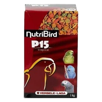 VL NutriBird P15 Tropical- extrudy pre veľké papagáje s tropickým ovocím na denné kŕmenie 10 kg
