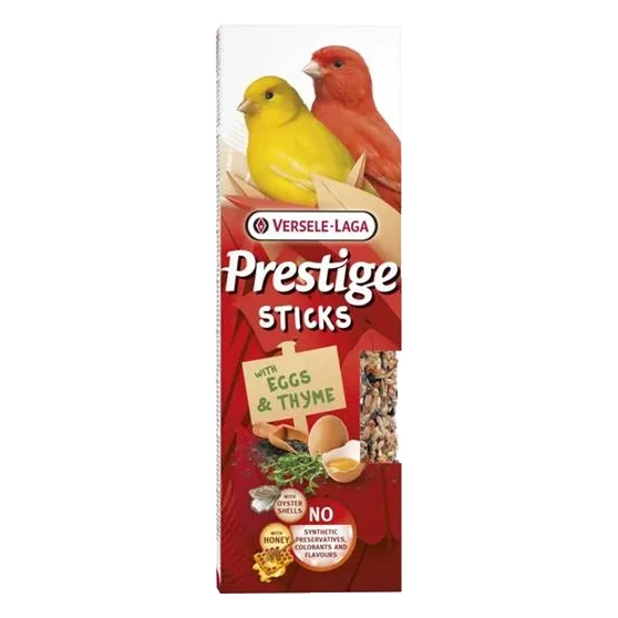 Pamlsok VL Prestige Stick Canaries with Eggs & Thyme 2 ks - tyčinka pre kanáriky s vajciami a tymiánom 60 g