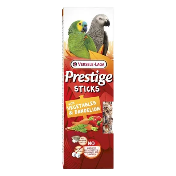 Pamlsok VL Prestige Sticks Small Parakeets with Vegetables & Dandelion 2 ks - tyčinka pre andulky so zeleninou a púpavou 60 g