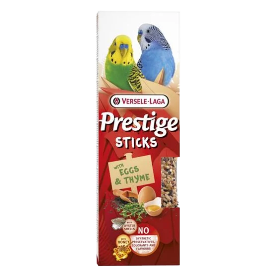 Pamlsok VL Prestige Sticks Small Parakeets with Eggs & Thyme 2 ks- tyčinka pre andulky s vajciami a tymiánom 60 g