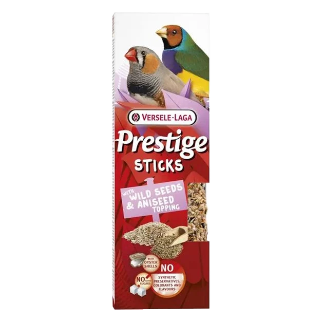 Pamlsok VL Prestige Stick Small Passerines with Wild Seeds & Aniseed topping 2 ks - tyčinka pre európske spevavce  s divokými semenami a anízovou polevou  60 g