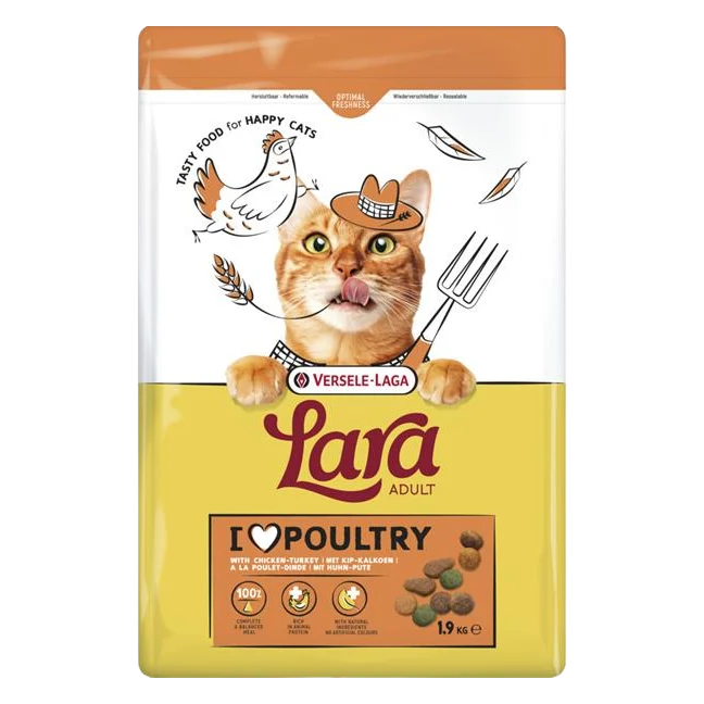 VL Lara Premium Cat Adult Turkey & Chicken - morčacie a kuracie 1,9 kg