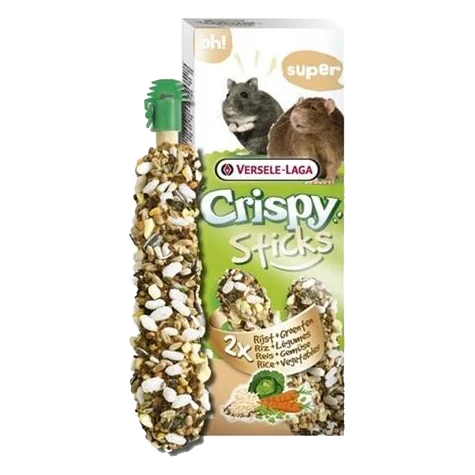 Pamlsok VL Crispy Sticks Hamsters-Rats Rice & Vegetables-ryža a zelenina, škrečok/potkan 2 ks 110 g