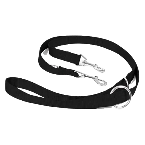 Vodítko DUVO+ Nylon Nastaviteľné čierne 200 cm/ 25 mm