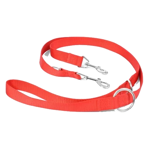 Vodítko DUVO+ Nylon Nastaviteľné červené 200 cm/ 25 mm