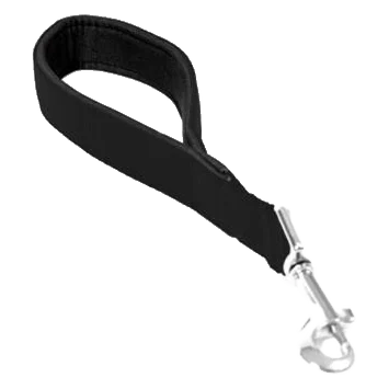 Vodítko DUVO+ Nylon Krátke čierne dvojité 30 cm/ 25 mm