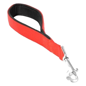 Vodítko DUVO+ Nylon Krátke červené dvojité 30 cm/ 25 mm