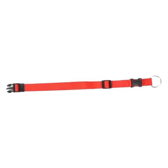 Obojok DUVO+ Nastaviteľný nylon červený 30-45 cm/ 15 mm
