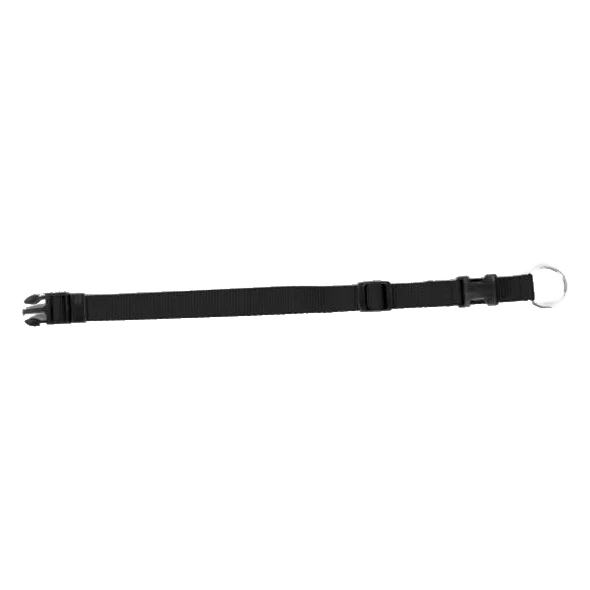 Obojok DUVO+ Nastaviteľný nylon čierny 35-55 cm/ 20 mm