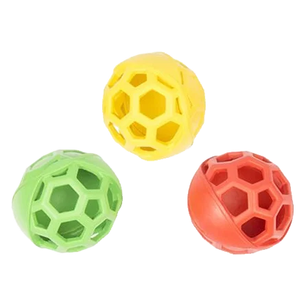 Hračka DUVO+ gumená futbalová lopta, polootvorená 11,5cm