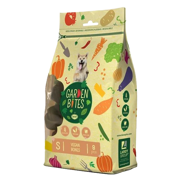 Pamlsok DUVO+ GARDEN BITES VEGAN BONES S 11 cm 8st 340 gr