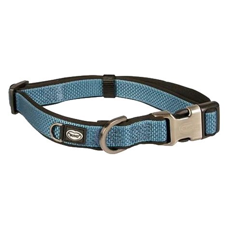 Obojok DUVO+ EXPLOR NORTH nylon petrolejovo-modrá farba 20-35cm/15mm