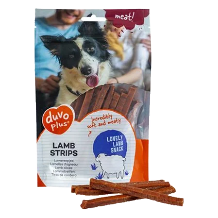 Pamlsok DUVO+ Prúžky jahňacie 80 gr