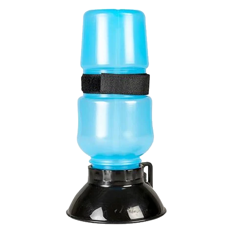 Fľaša DUVO+ modrá 500 ml, 500ml - 10,5x10,5x21,5cm