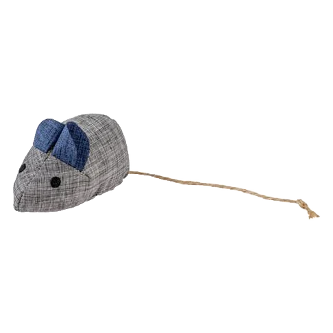 Hračka DUVO+ Eco navy myš s catnipom pre mačku, 8,5x4,5x6cm