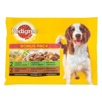 Mars PEDIGREE kapsička dog ADULT Multipack HD a králik & morka a mrkva v šťave 4 x 100 g