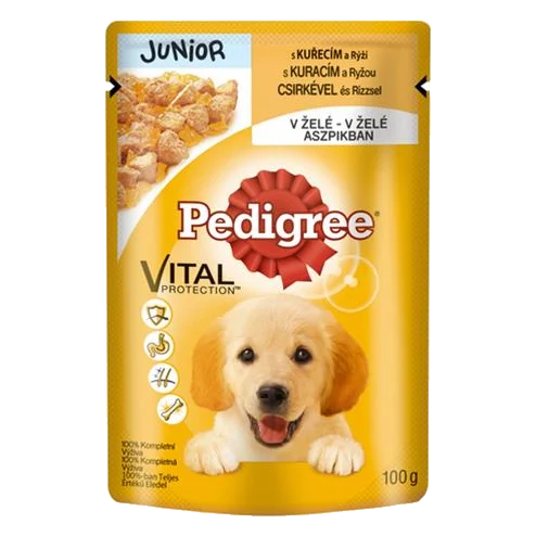 Mars PEDIGREE kapsička dog JUNIOR s kuracím mäsom & ryžou v želé 24 x 100 g