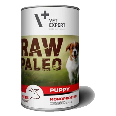 VetExpert Raw Paleo puppy beef konzerva 400 g