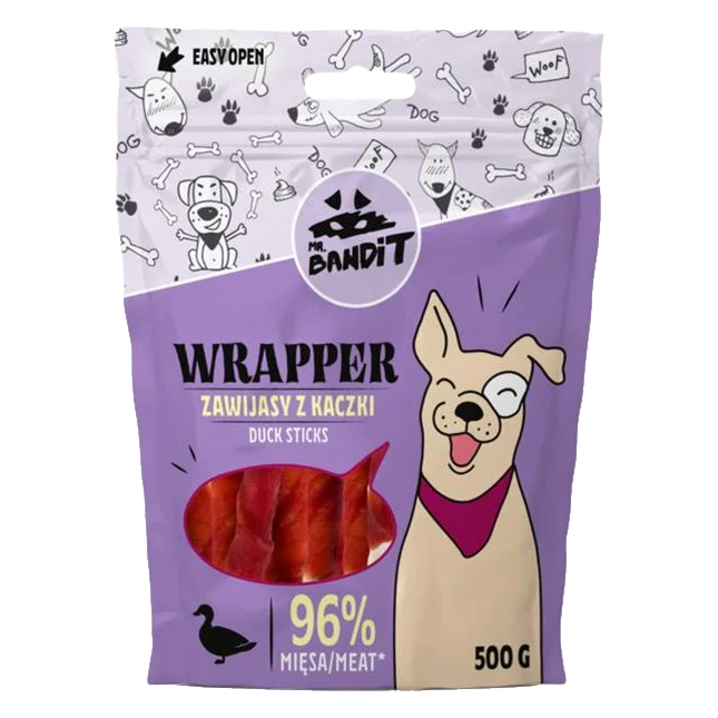 Pamlsok Mr. Bandit wrapper duck sticks 500g