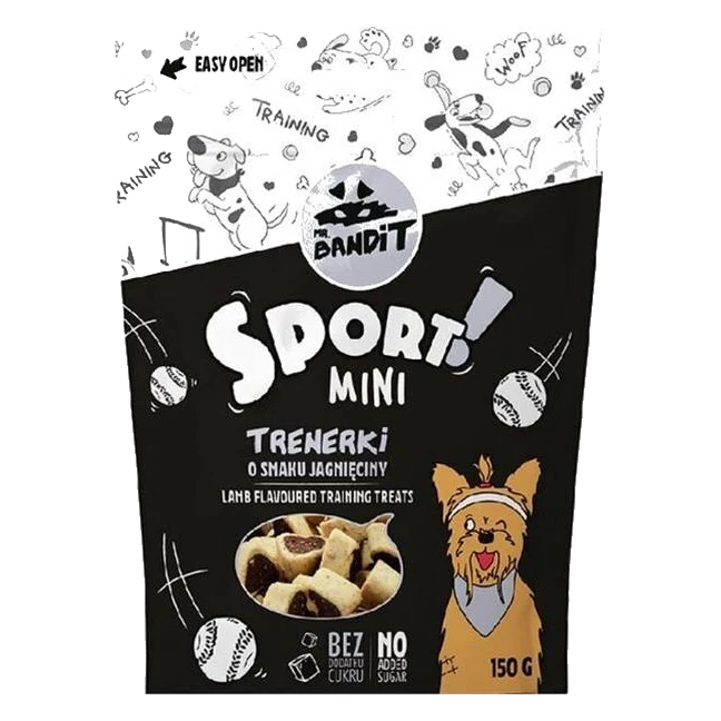 Pamlsok Mr. Bandit sport mini lamb flavor training treats 150g