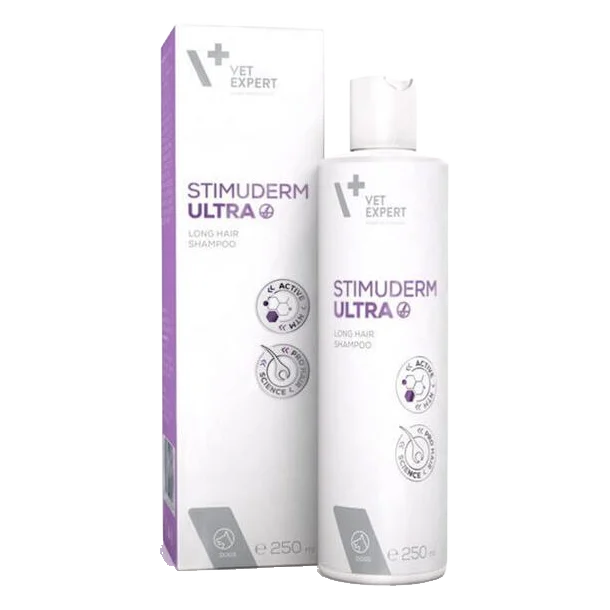 VetExpert Stimuderm ultra šampón pre dlhosrsté plemená psov 250 ml