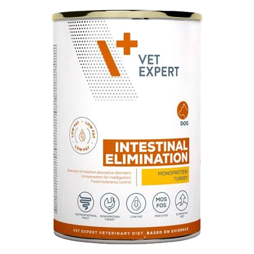 VetExpert VD dog Intestinal Elimination Low Fat konzerva 400 g