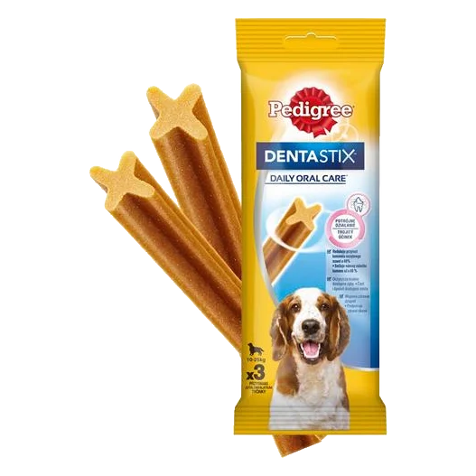 Pamlsok Mars PEDIGREE Denta Stix Medium 3 ks 77 g