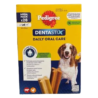 Pamlsok Mars PEDIGREE Denta Stix Medium 28 ks 720 g