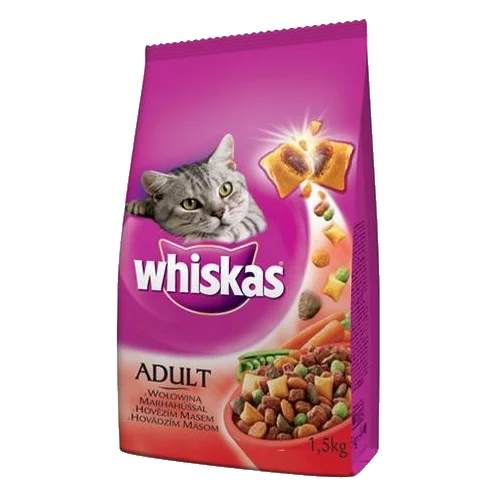 Mars WHISKAS Adult cat s hovädzím mäsom 1,4 kg