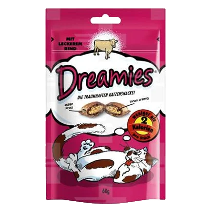 Pamlsok Mars DREAMIES cat s hovädzím 6 x 60 g