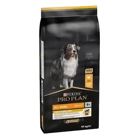 ProPlan MO Dog Adult All Size Light/Sterilised kura 14 kg