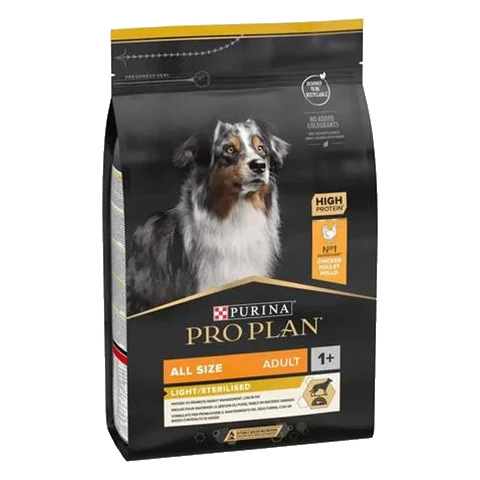 Proplan MO Dog Adult All Size Light/Sterilised kura 3 kg