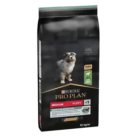 ProPlan MO Dog Puppy Medium Sensitive Digestion jahňa 12 kg