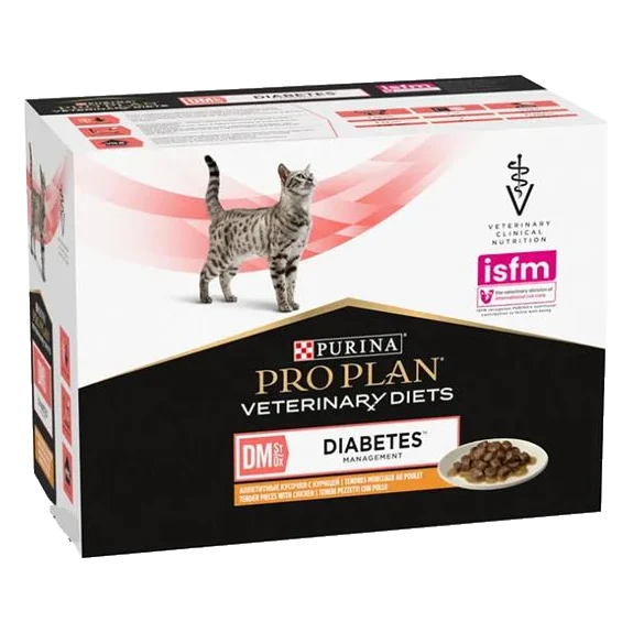 Purina VD Feline - DM Diabetes Manag. Chicken kapsička 10x85 g