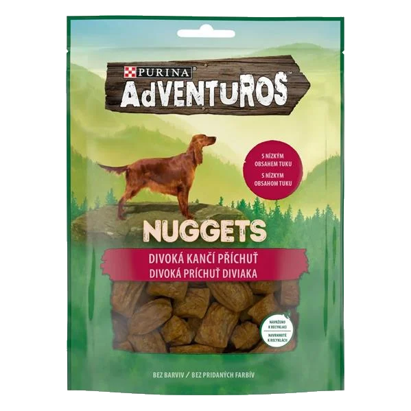 Pamlsok NESTLE dog ADVENTUROS Nuggets 90 g