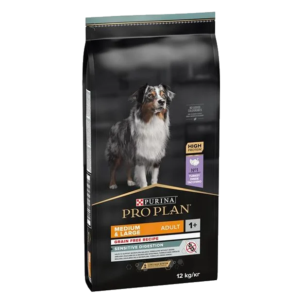 ProPlan MO Dog Adult Grain free Medium & Large Sensitive Digestion morka 12 kg