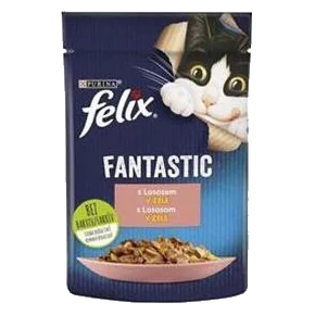 Nestlé FELIX Fantastic cat losos želé kapsička 26x85 g