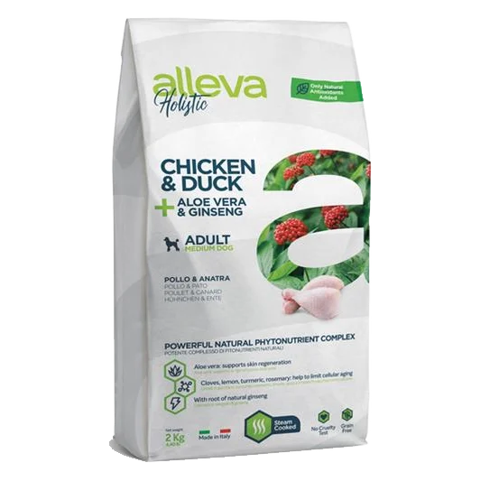 Alleva HOLISTIC dog adult medium chicken & duck 2 kg