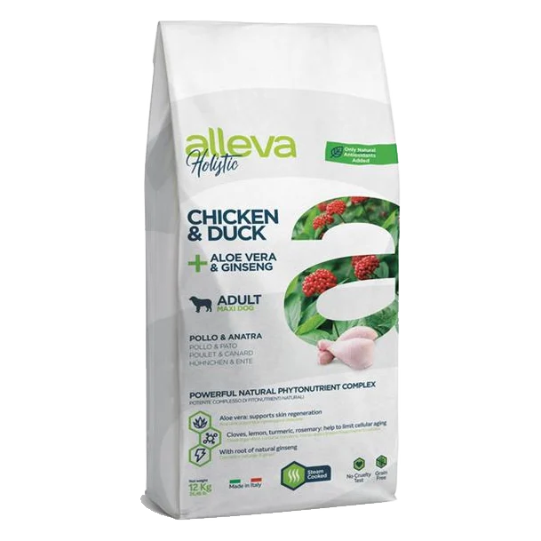 Alleva HOLISTIC dog adult maxi chicken & duck 12 kg